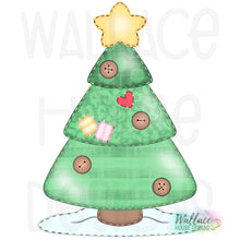 Load image into Gallery viewer, Quilted Christmas Tree Printable Template