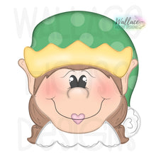 Load image into Gallery viewer, Christmas Elf Girl Printable Template