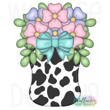 Load image into Gallery viewer, Floral Mason Jar with a Bow JPEG