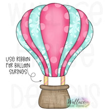 Load image into Gallery viewer, Hot Air Balloon 2 Pc Ribbon Basket JPEG