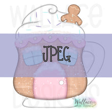 Load image into Gallery viewer, Gingerbread Hot Cocoa Mug JPEG