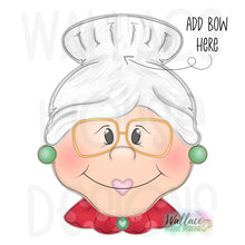 Load image into Gallery viewer, Mrs Claus with Glasses JPEG