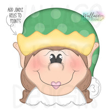 Load image into Gallery viewer, Christmas Elf Girl Printable Template
