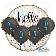 Load image into Gallery viewer, Hello New Years Balloon Round JPEG