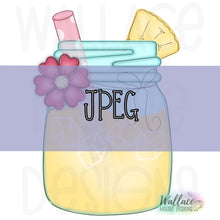 Load image into Gallery viewer, Pineapple Mason Jar JPEG