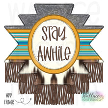 Load image into Gallery viewer, Aztec Stay Awhile Frame JPEG