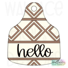 Load image into Gallery viewer, Aztec Hello Cow Tag JPEG