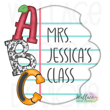 Load image into Gallery viewer, ABC Back to School Frame JPEG