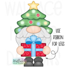 Load image into Gallery viewer, Christmas Tree Gnome Ribbon Legs JPEG