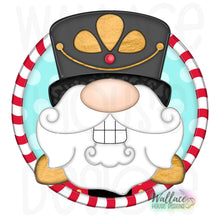 Load image into Gallery viewer, Nutcracker Gnome Peekaboo Round JPEG