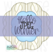 Load image into Gallery viewer, Hello Winter Sweater Frame JPEG
