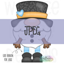 Load image into Gallery viewer, Snowman Gnome Ribbon Legs JPEG