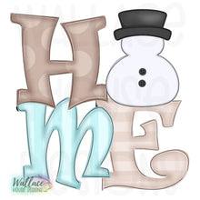 Load image into Gallery viewer, HOME Snowman Frame JPEG