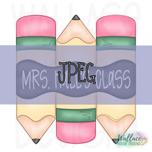 Load image into Gallery viewer, Pencil Trio Teacher Door Hanger JPEG