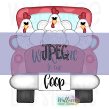 Load image into Gallery viewer, Welcome to our Coop Chicken Trio Truck Bed JPEG