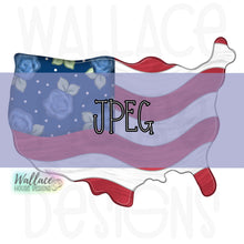 Load image into Gallery viewer, Floral America Silhouette JPEG