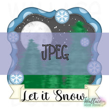 Load image into Gallery viewer, Moonlight Winter Trees JPEG