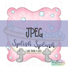 Load image into Gallery viewer, Splish Splash Bathtub Frame JPEG