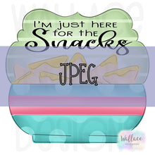 Load image into Gallery viewer, Just Here for the Snacks JPEG