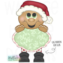 Load image into Gallery viewer, Santa Gingerbread Frame Ribbon Legs JPEG