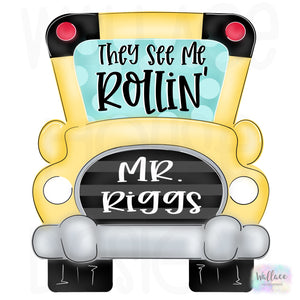 They See Me Rollin School Bus Printable Template