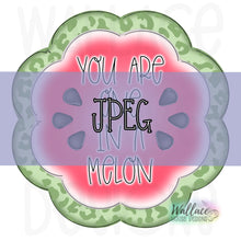 Load image into Gallery viewer, One in a Melon Scalloped Frame JPEG