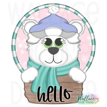 Load image into Gallery viewer, Hello Peekaboo Polar Bear JPEG