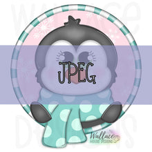 Load image into Gallery viewer, Peekaboo Penguin JPEG
