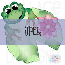 Load image into Gallery viewer, Frog Lily Pad JPEG