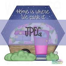 Load image into Gallery viewer, Camper Hexagon Frame JPEG