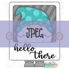 Load image into Gallery viewer, Hello There Polaroid Frame Gnome JPEG