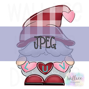 LUV Valentines Gnome JPEG
