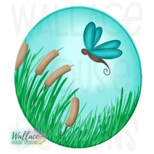 Load image into Gallery viewer, Dragonfly Thistle Round JPEG