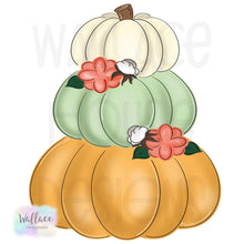 Load image into Gallery viewer, Reversible Pumpkin Stack and 3D Snowman Printable Template