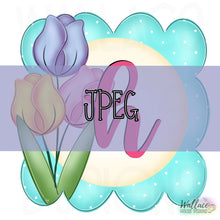Load image into Gallery viewer, Tulip Scalloped Frame JPEG