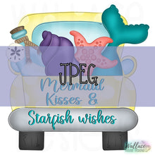 Load image into Gallery viewer, Mermaid Kisses Starfish Wishes Truck Bed JPEG
