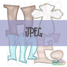 Load image into Gallery viewer, HOME Cross Letter JPEG