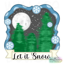 Load image into Gallery viewer, Moonlight Winter Trees JPEG