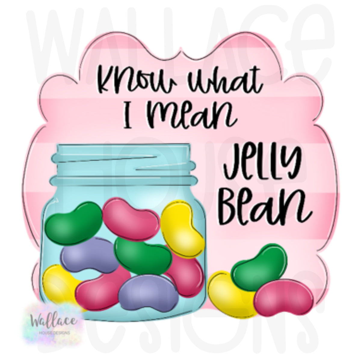 Jelly Bean Mason Jar Frame Printable Template – wallacehousedesigns
