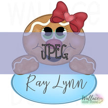 Load image into Gallery viewer, Gingerbread Girl Oval JPEG