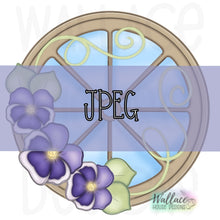 Load image into Gallery viewer, Pansy Wagon Wheel JPEG