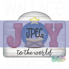 Load image into Gallery viewer, Joy to the World Manger Frame JPEG