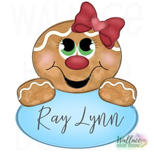 Load image into Gallery viewer, Gingerbread Girl Oval JPEG