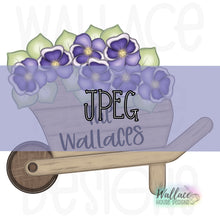 Load image into Gallery viewer, Wagon Full of Pansies JPEG