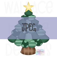 Load image into Gallery viewer, Quilted Christmas Tree JPEG