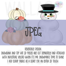 Load image into Gallery viewer, Reversible Pumpkin Stack and 3D Snowman JPEG