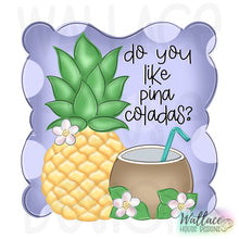 Load image into Gallery viewer, Pina Colada Pineapple Frame JPEG