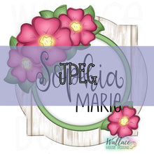 Load image into Gallery viewer, Floral Quatrefoil Frame JPEG