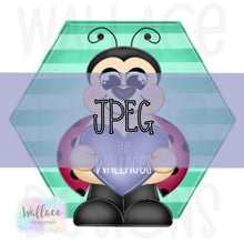 Load image into Gallery viewer, Love Bug Hexagon JPEG