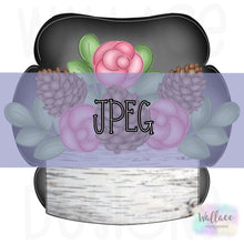 Load image into Gallery viewer, Floral Pinecone Planter Frame JPEG